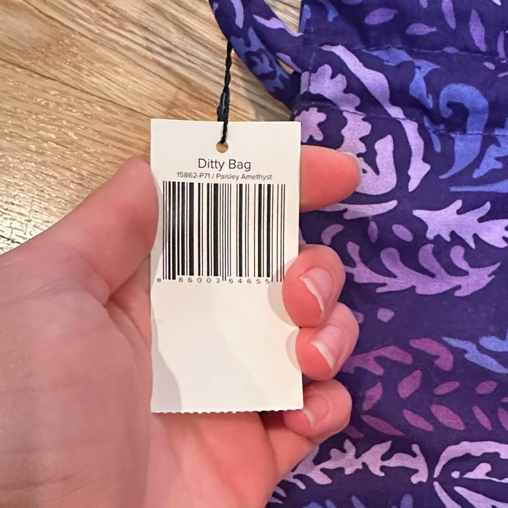 Vera Bradley Purple Paisley Bag and Ditty bag set - Picture 9 of 12